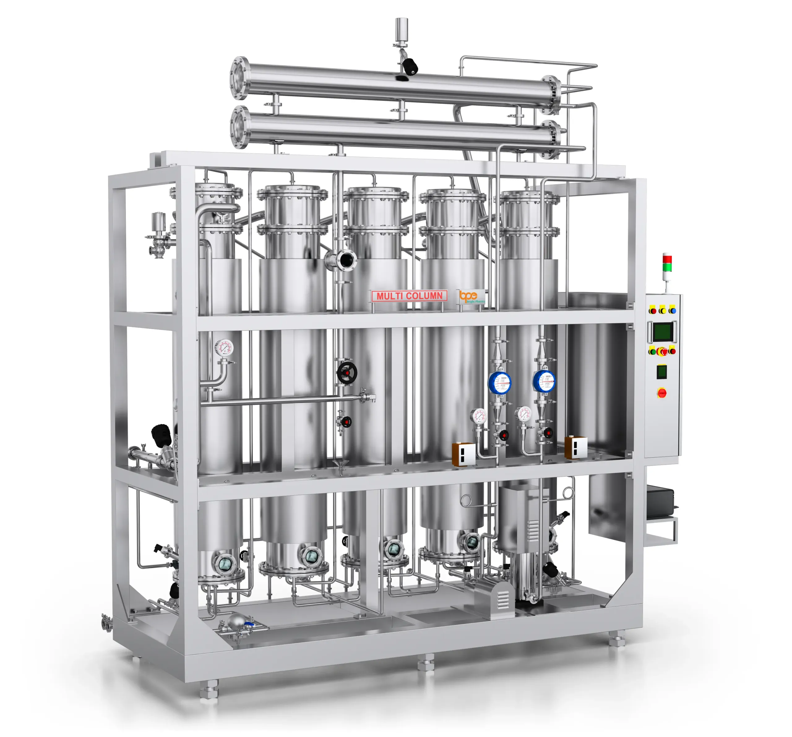 Multi column distillation plant 01