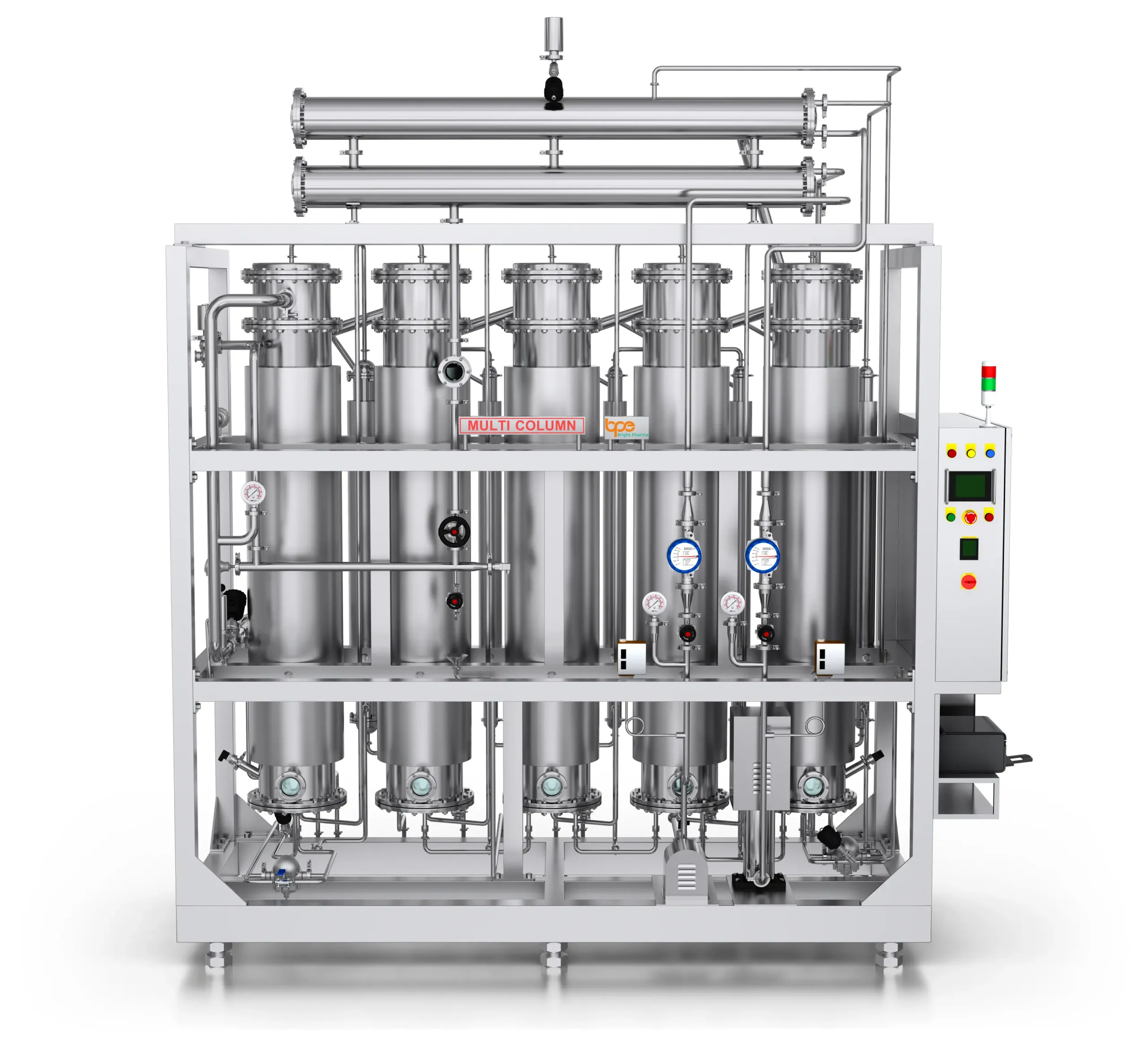 Multi column distillation plant 02