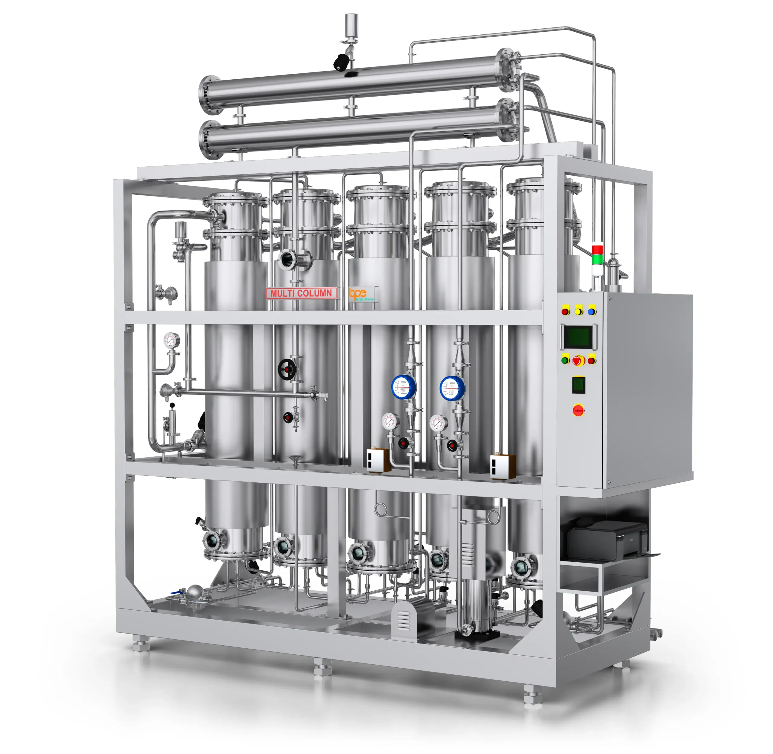 Multi column distillation plant 03