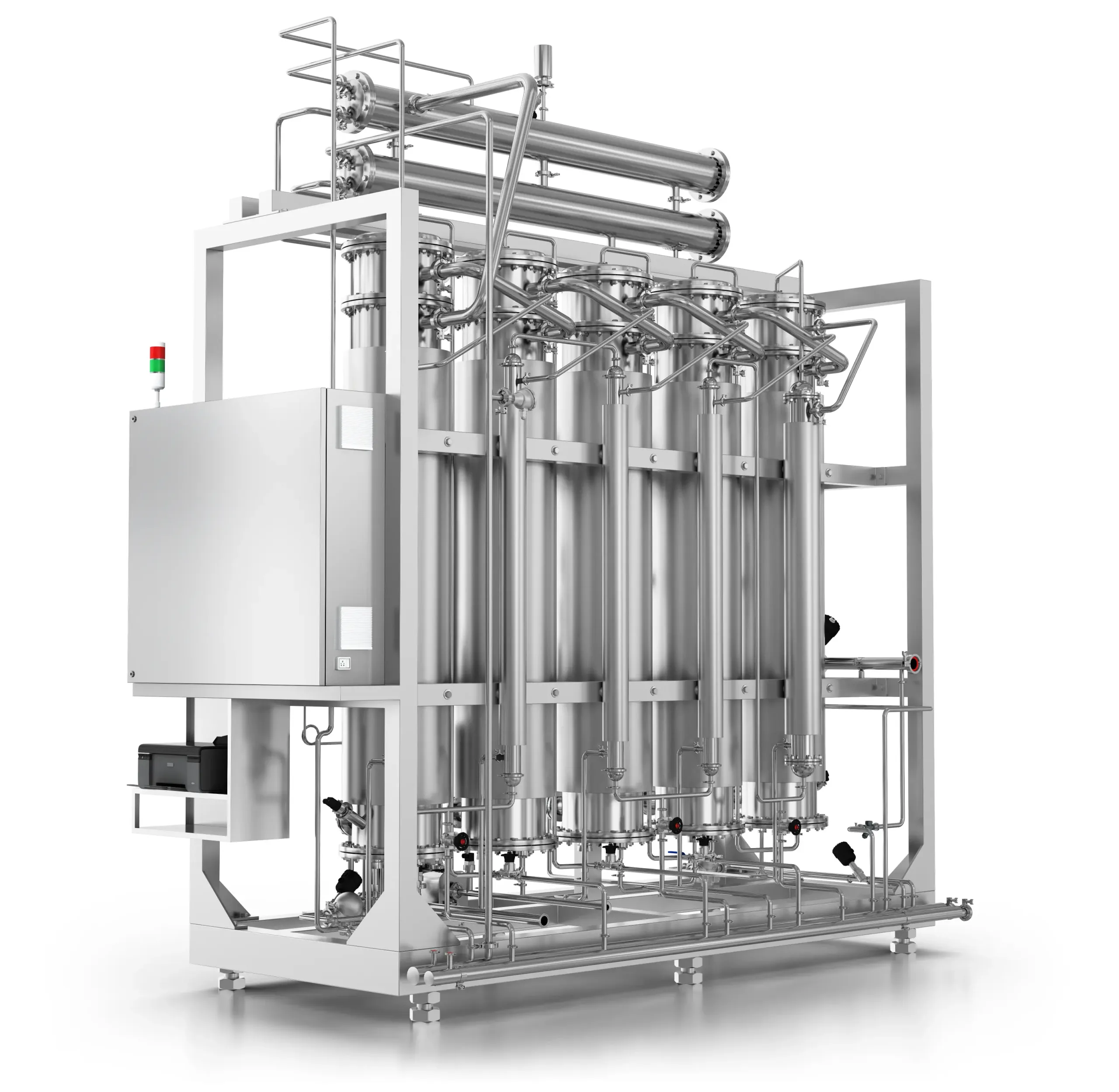 Multi column distillation plant 04