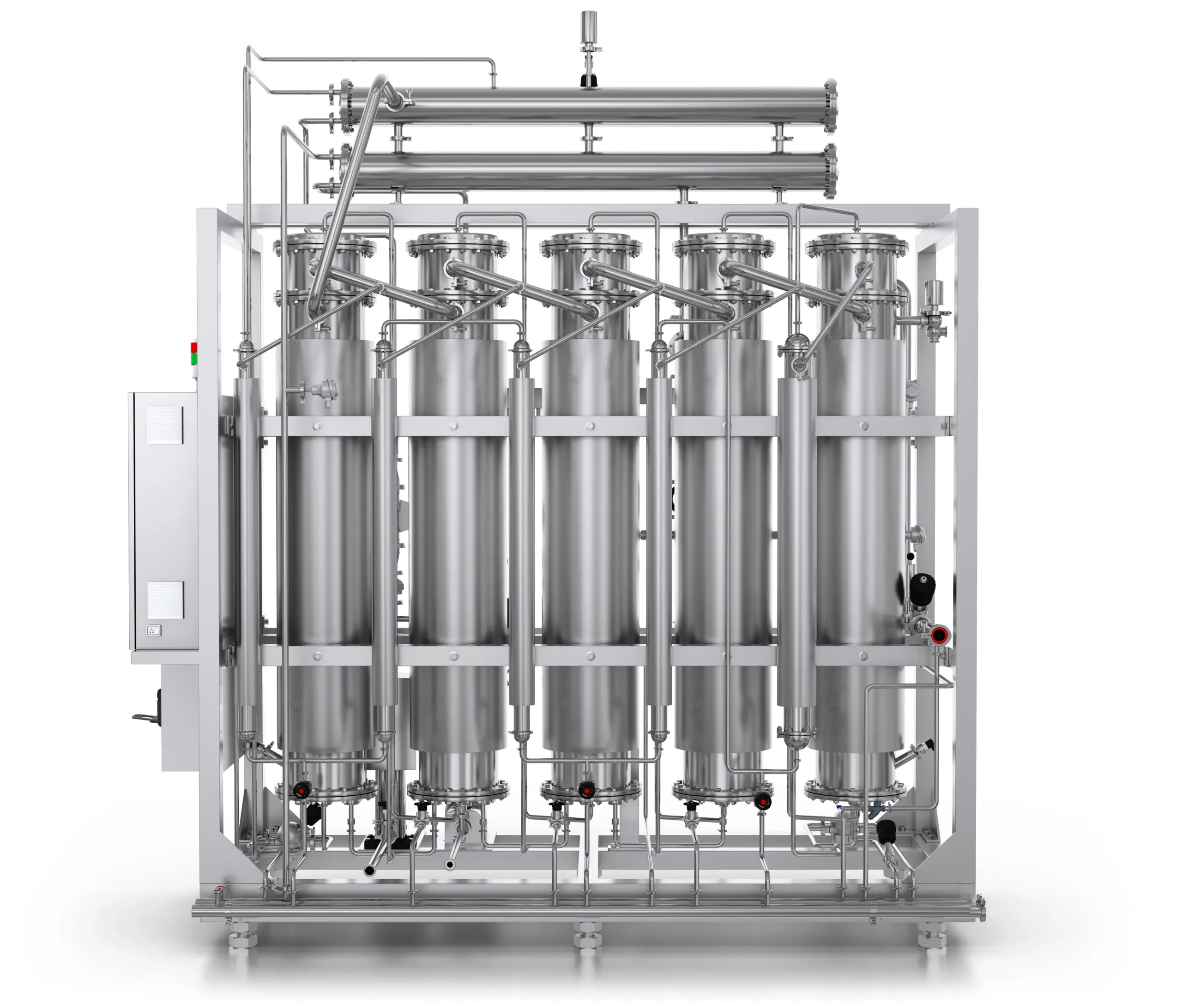 Multi column distillation plant 05