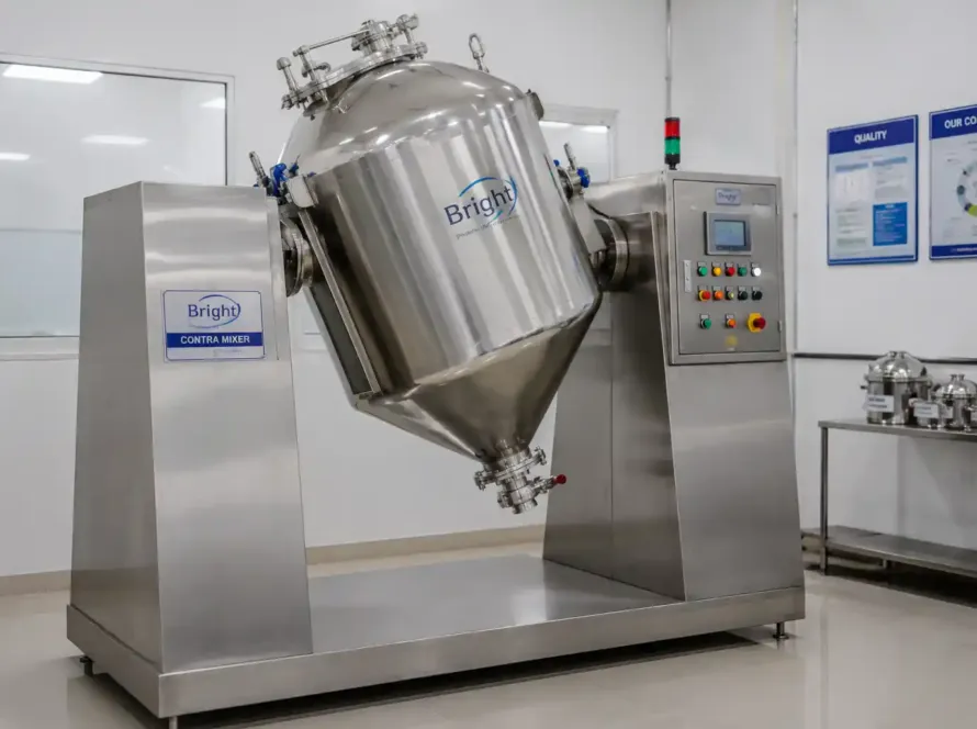 Industrial contra mixer with suitable capacity for production requirements