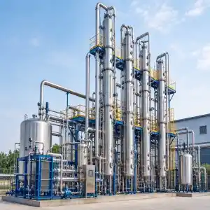 Multi-column distillation plant