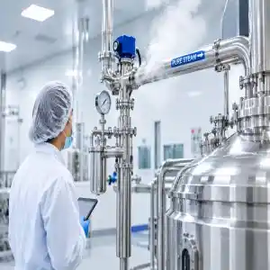 Pure steam system in pharma plant