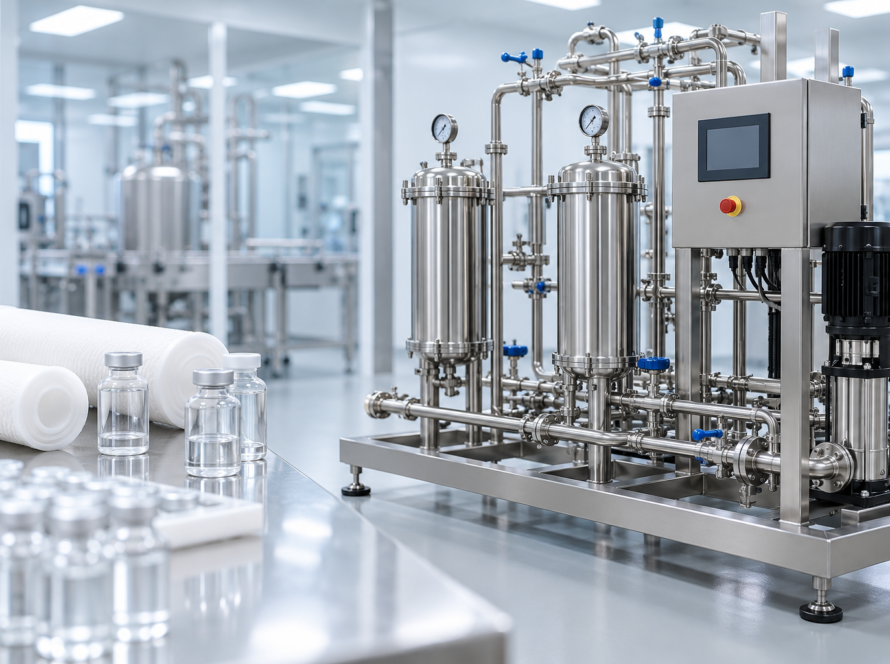 Pharmaceutical filtration skid